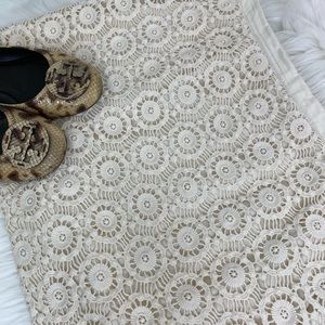 Gap Cream Lace Mini Skirt